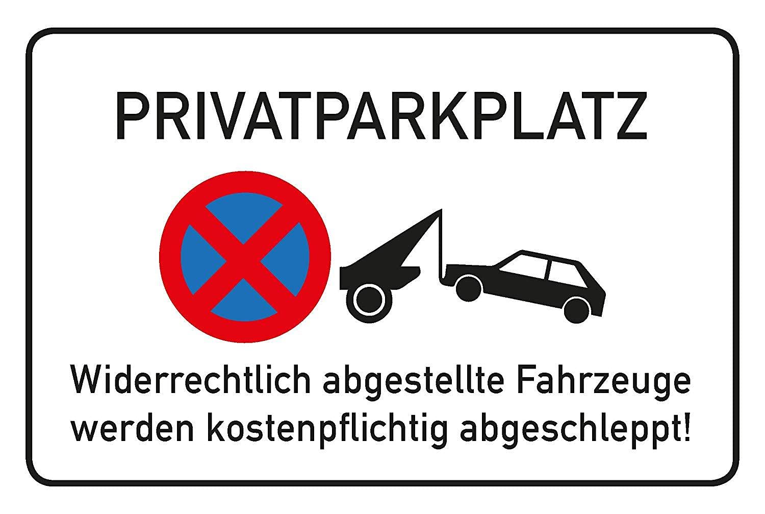 AllesKlaro Gäste-Parkplatz-Schild – 30x20 Cm, Alu-Verbundplatte 4 Mm, Wetterfest