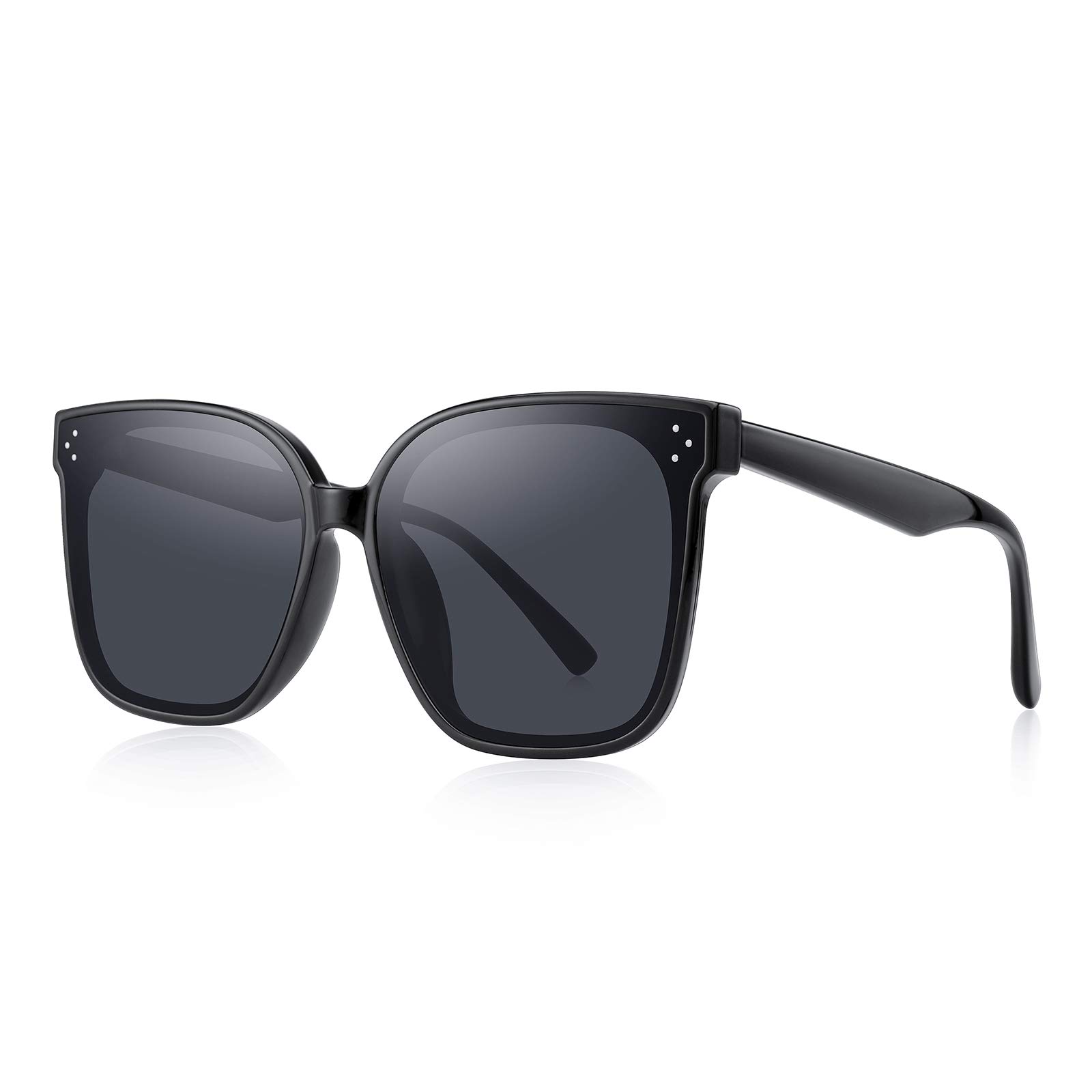 Classic Round Retro Plastic Frame Vintage Large Sunglasses