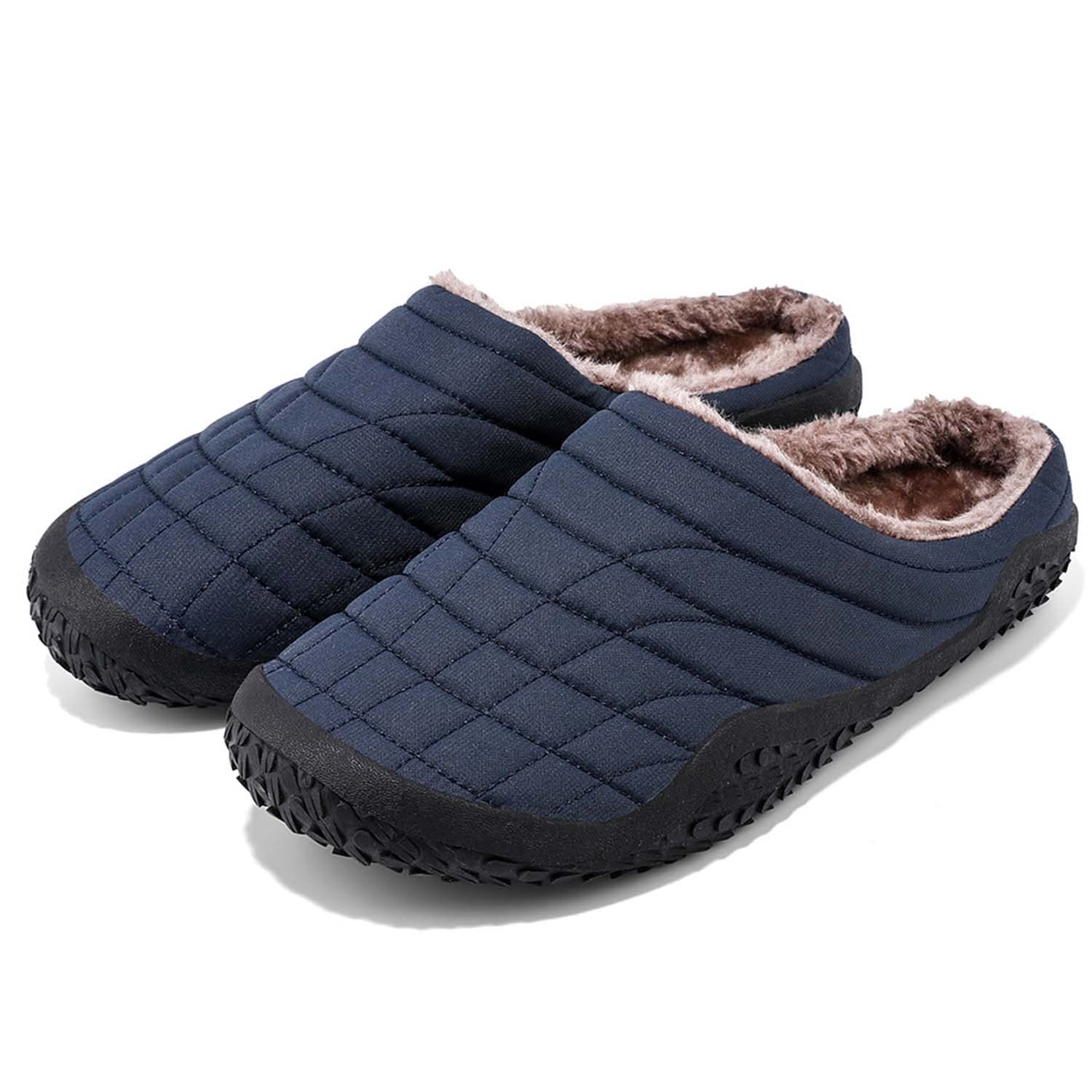 CERYTHRINA Zapatillas de estar por casa para hombre y mujer, forro cálido, impermeables, para interiores y exteriores, antideslizantes, para invierno, Marine 3, 40 EU
