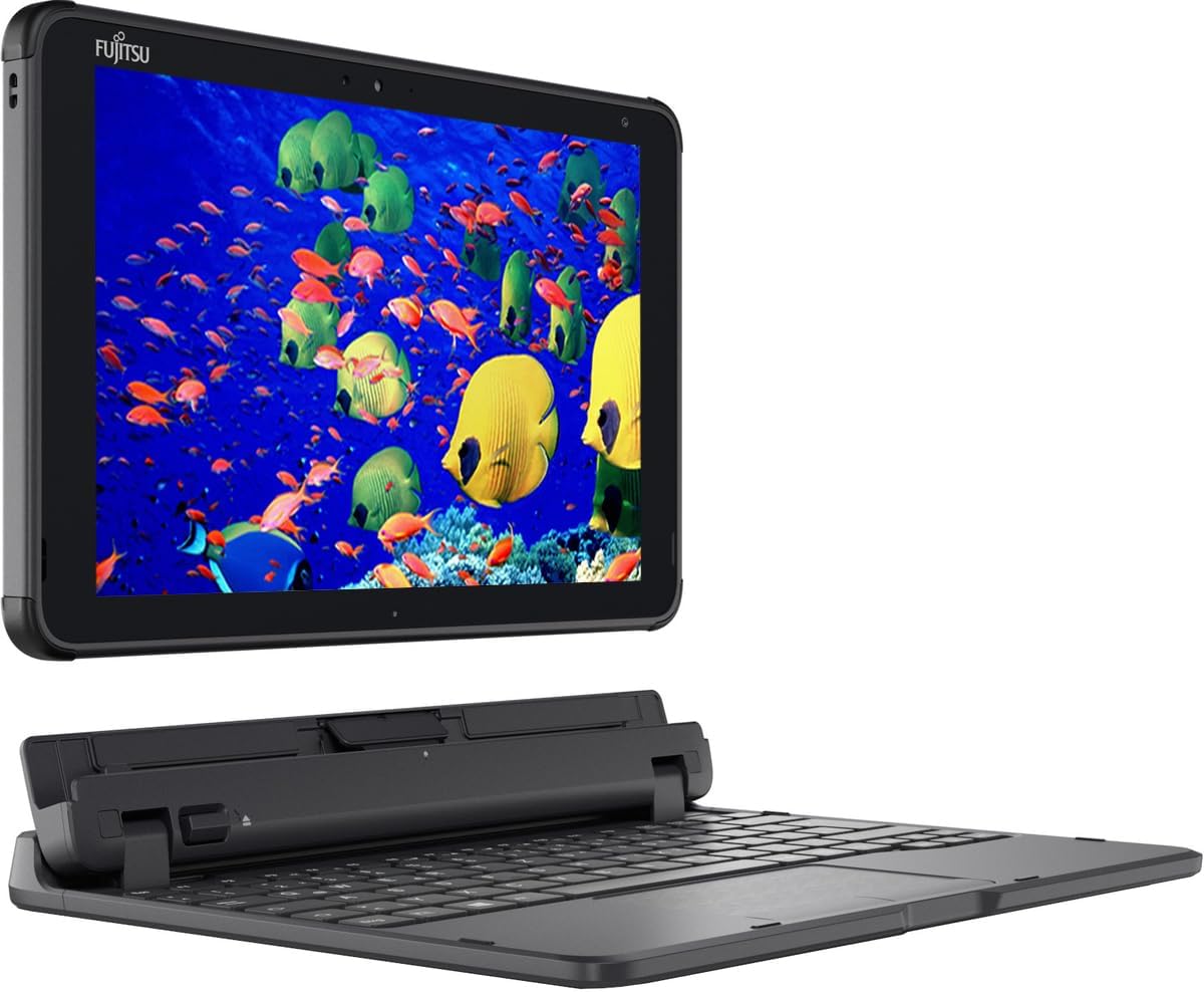 Fujitsu Stylistic Q5010 Touchscreen Laptop, Intel Celeron N4020, 10,1" FHD (1920x1200), 4 GB di RAM, eMMC da 64 GB, tastiera QWERTY giapponese, Windows 11 Pro (Ricondizionato)