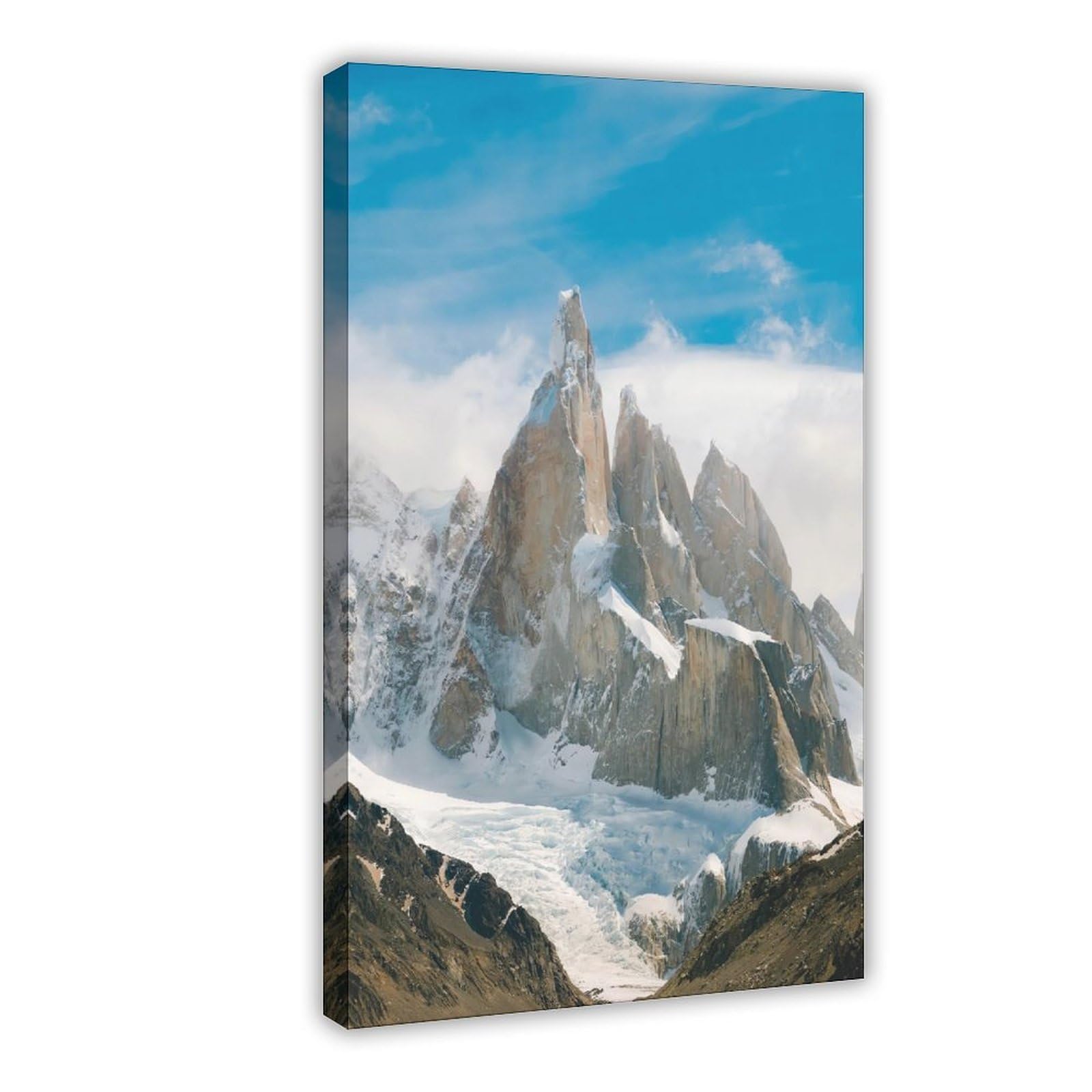 QNVJQKDSI Cerro Torre Mountain Patagonia Canvas Poster Wall Art Decor Print Picture Paintings for Living Room Bedroom Decoration 20" L X 30" W