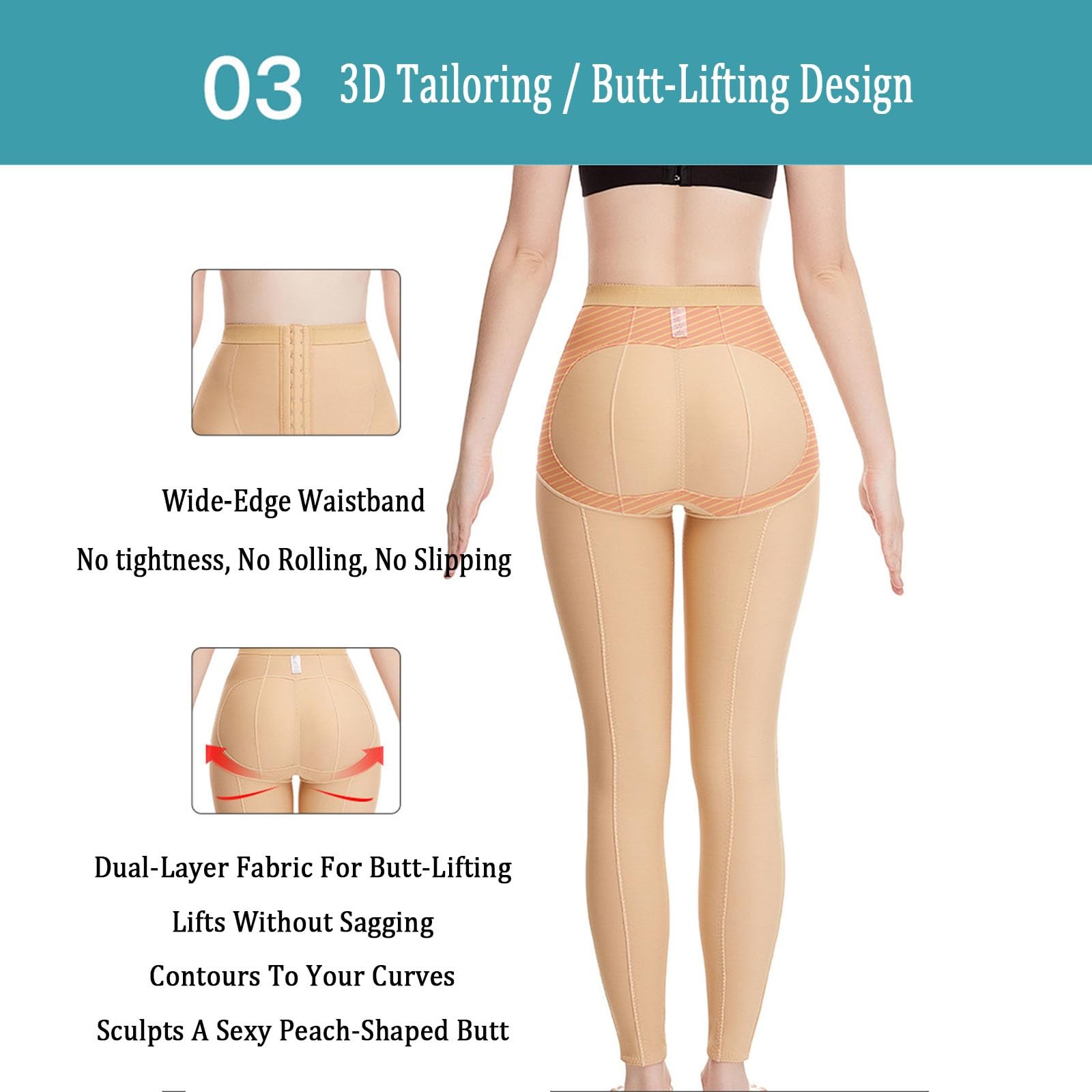 Faja de Compresión Postoperatoria Leggings Moldeadores para Levantar Glúteos y Adelgazar Muslos Faja Moldeadora para Después de Una Liposucción
