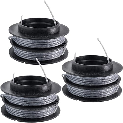 SB00L00 String Trimmer Spool Replacement Line Compatible with Greenworks .080-Inch 17Ft 80V Front Mount String Trimmer,3Pack