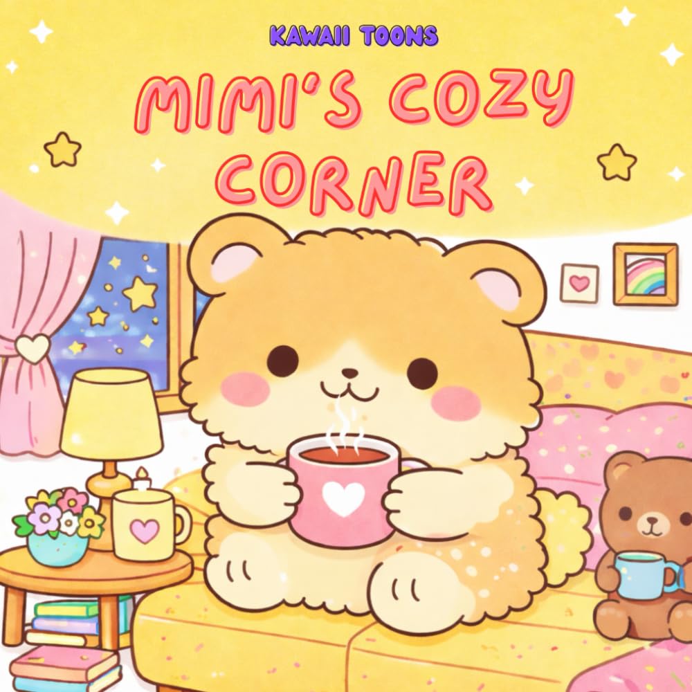 Mimi’s Cozy Corner: Cute Kawaii Home Scenes to Color and Relax (The Kawaii Cozy Collection)