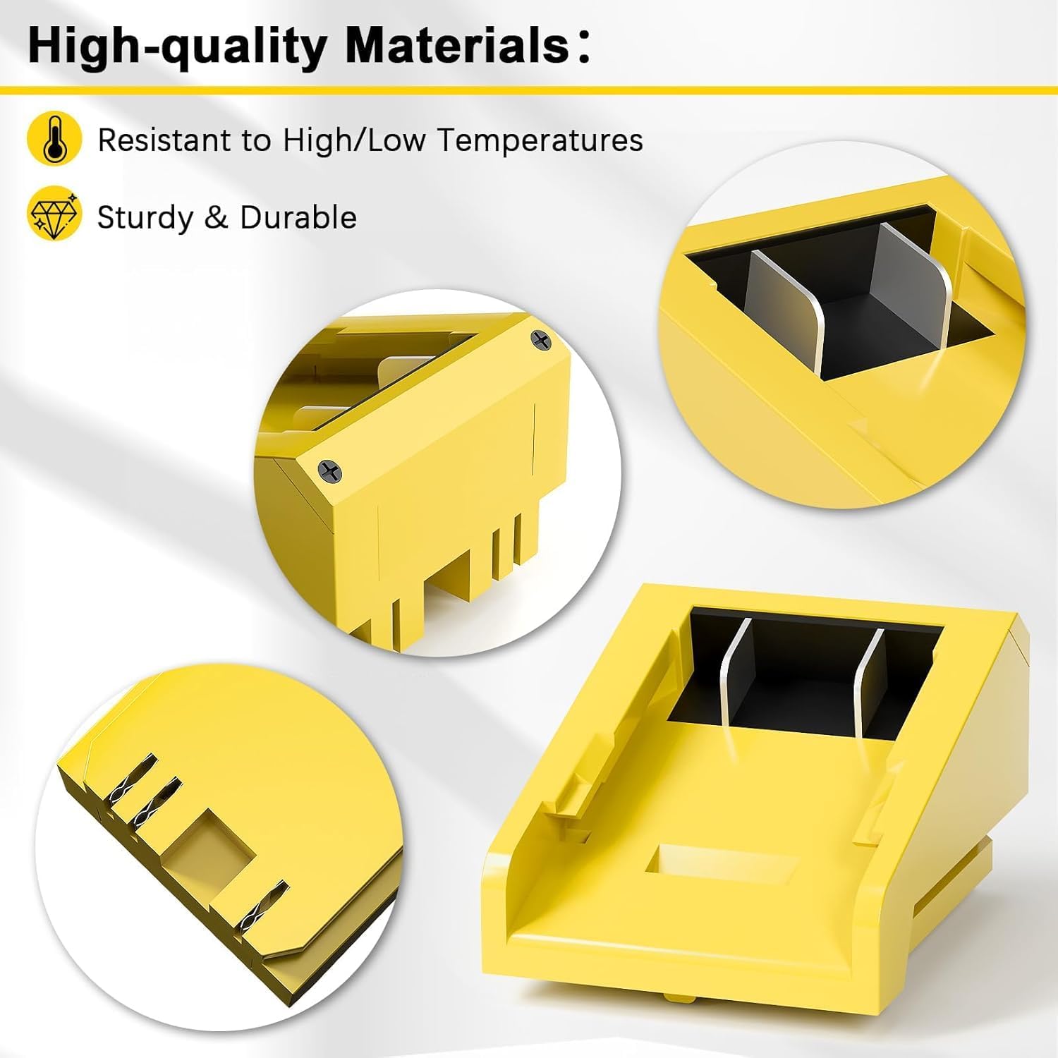 for Stacyc 12" and 16" for De.Walt 20v Battery Adapter, Double The Battery Life