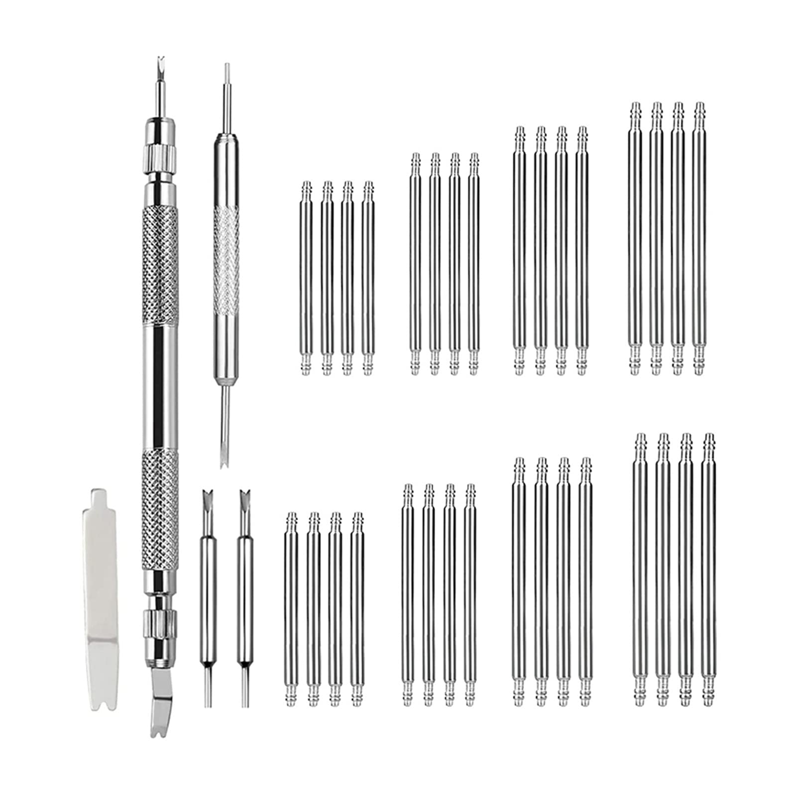 Federstegwerkzeug, Uhrenarmband-Werkzeugsatz, Reparatur-Set zum Entfernen von Uhrenarmbändern mit 3 zusätzlichen Federstegspitzen, Reparatur-Werkzeugsatz