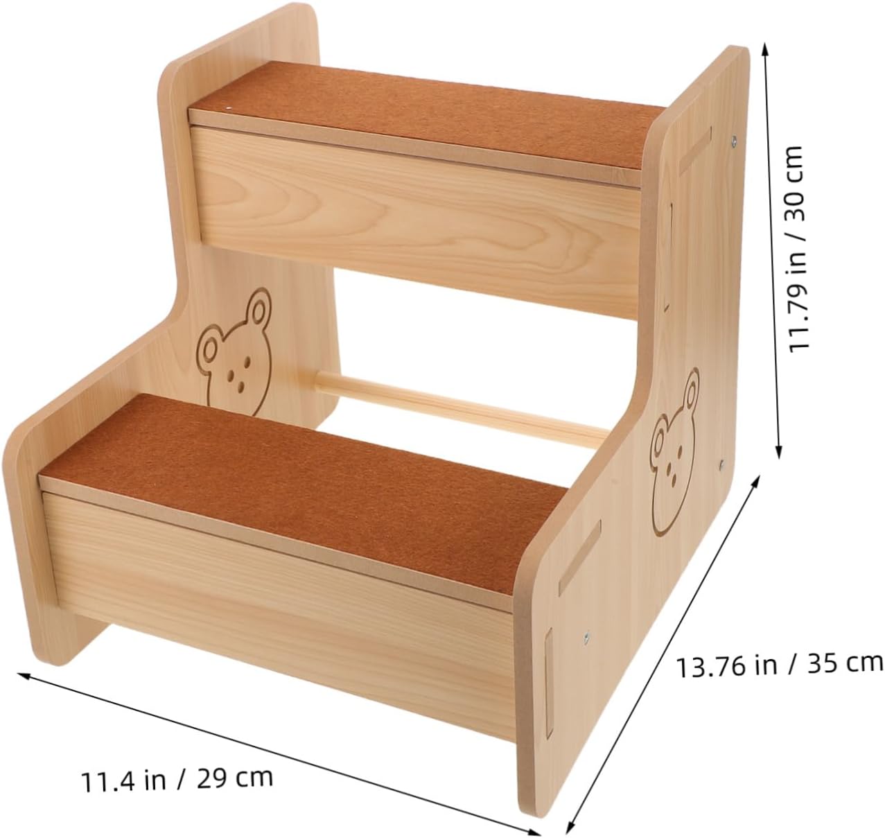 BESPORTBLE Dog Stairs for Small Dogs and Cats Tall Non-Slip Indoor Ramp for Bedside Sofa Compact Pet Steps Easy-Clean Puppy Ladder for Couch Access