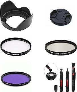 SR1 37mm Camera Bundle Lens Hood Cap UV CPL FLD Filter Cleaning Pen for Voigtlander VM 40mm f/2.8 Heliar Lens & Venus Optics Laowa 10-18mm f/4.5-5.6 FE Zoom Lens