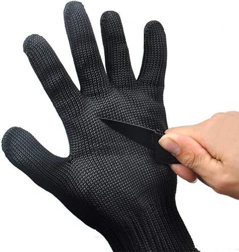 Miniatura 4 de inf-way EN3882pares de guantes con malla de acero inoxidable resistente a las cortadas, para mecánico, guantes con Nivel 5Protección, guantes para