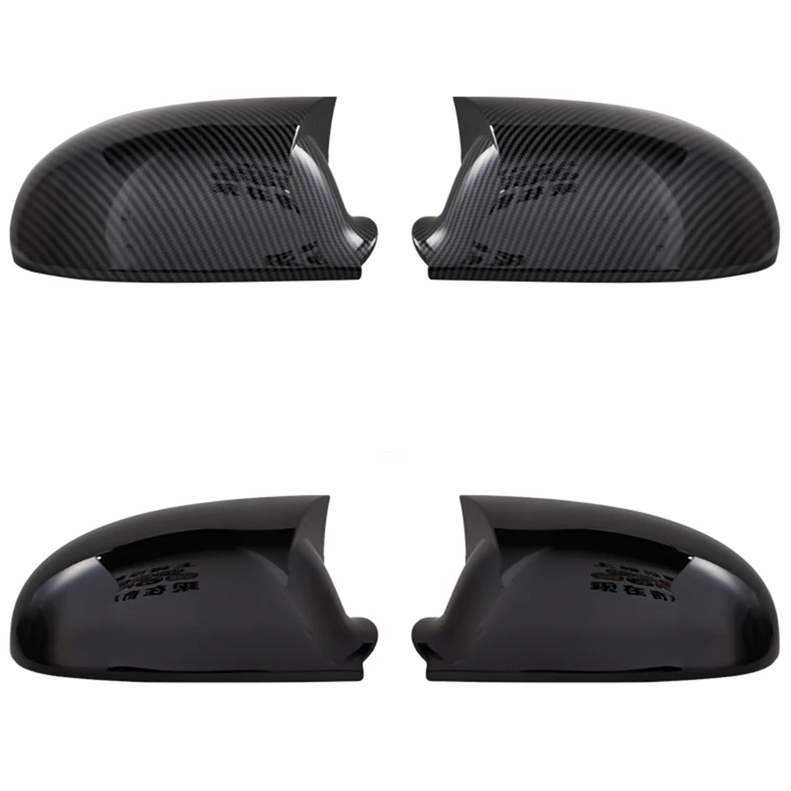 Calotte Specchio,Copertura Specchio Uso Adatto Per Copri Specchietti Laterali VW Golf 5 MK5 GTI(Bright black)
