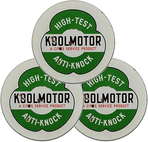 Miniatura 399 de Brotherhood Letrero de gas vintage de reproducción de letreros de metal vintage, letrero redondo de metal para garaje y hogar, 8 pulgadas de Nourse