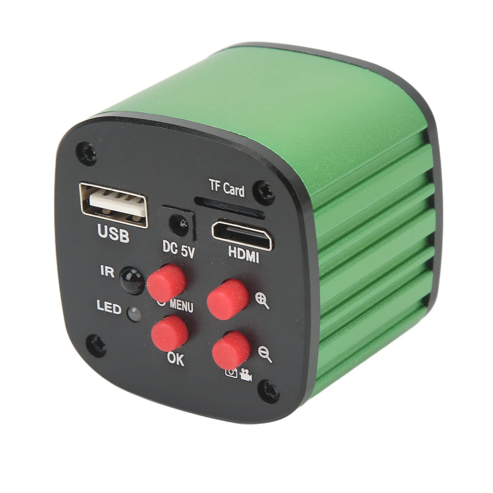 KIMISS Cámara de Inspección HD USB Cámara de Microscopio Industrial HD 1080P 2K USB 10X‑180X Zoom de Longitud Focal Completa Lente de Microscopio de Montaje en C para Reparación de Teléfonos(#1)
