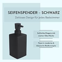 PARSA Beauty Szappanadagoló Fekete - Folyékony Szappan Diszpenzér Gumibevonattal 3