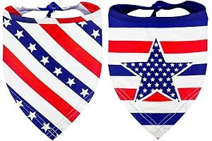 4th of July Dog Bandanas: Double the Fun, Patriotic Patterns for Your Pup