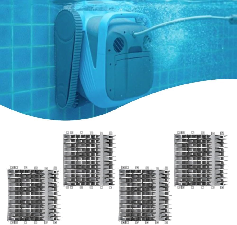 Set of 4 6101656 R4 Brushes for Dolphin Pool Cleaners Compatible with Plus DX6 M400 M500 Plus For Active 15 For Cayman E10