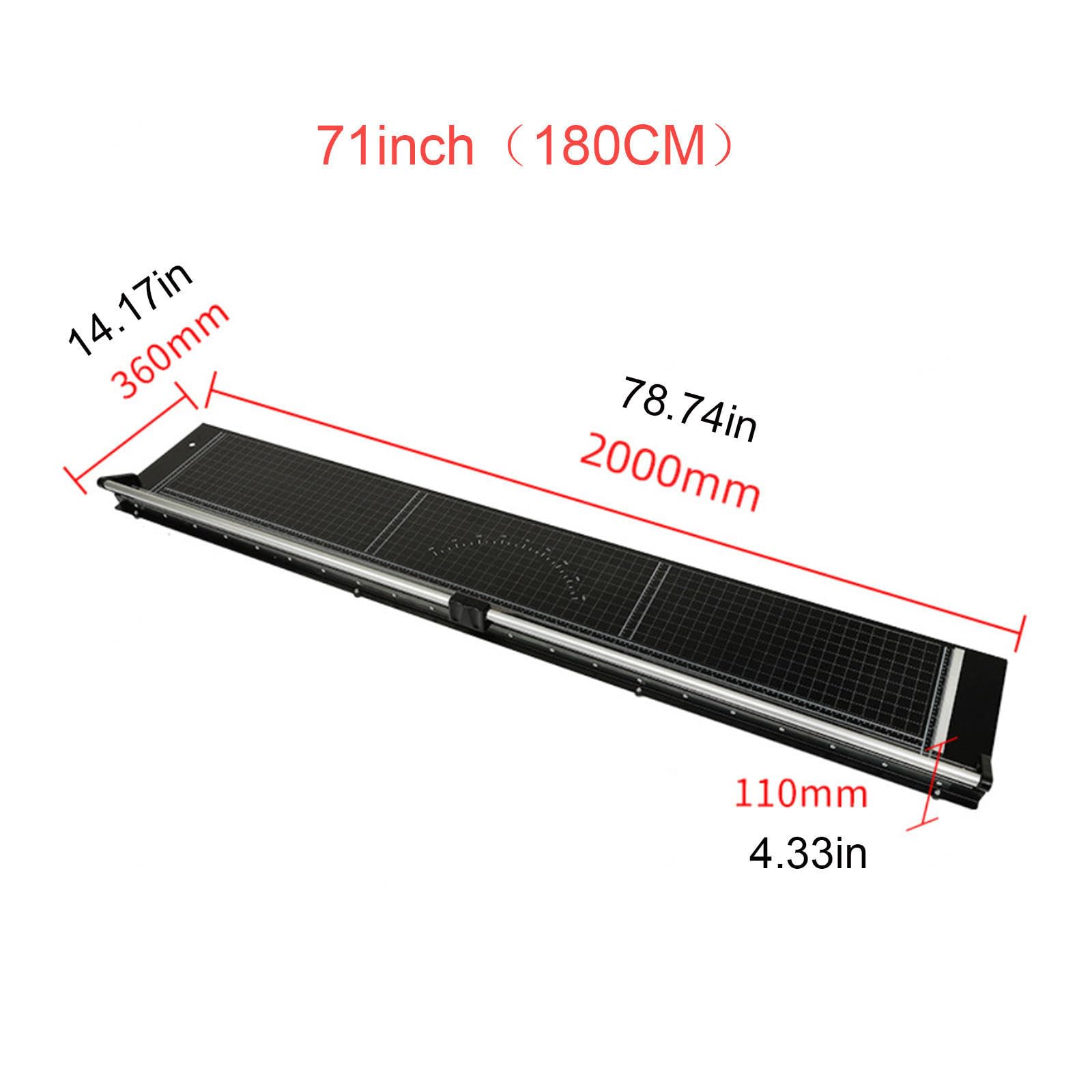 Taglierina manuale resistente, taglierina rotante con base in metallo per taglio preciso, uso domestico e ufficio, 120 cm