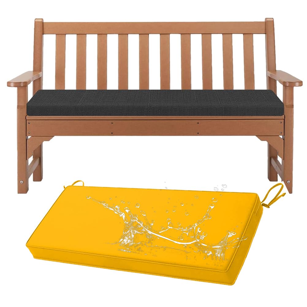 Coussin de banc imperméable haut de gamme avec motif passepoil