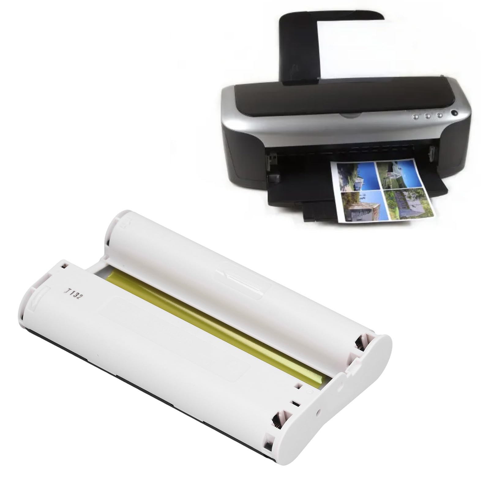 Kolorowe Wkłady Atramentowe Wodoodporny Zestaw Papieru Fotograficznego z Przeciwutleniaczem Technologia Sublimacji Barwnika do Drukarki Bezprzewodowej Serii Selphy CP 108 szt.