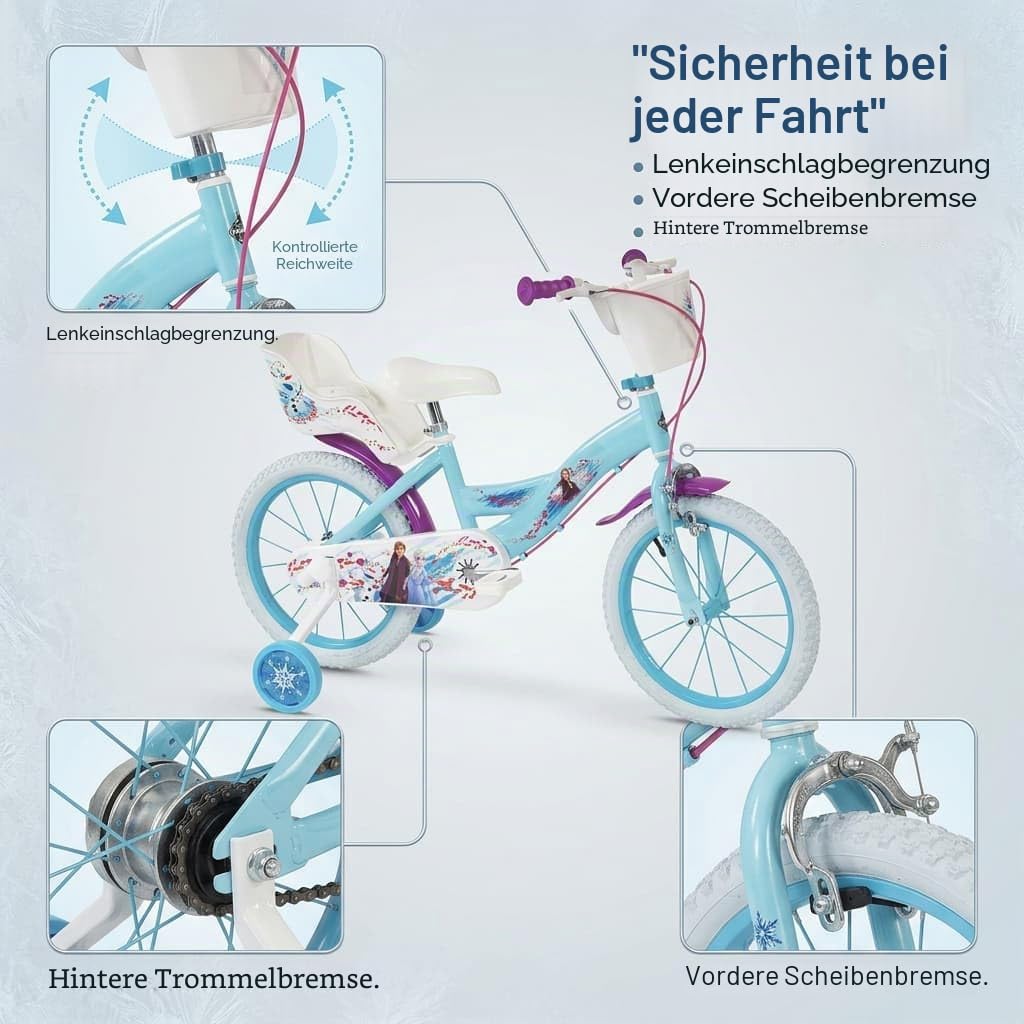 TOIMSA Fahrrad 16" Frozen Huffy 5/8 Jahre