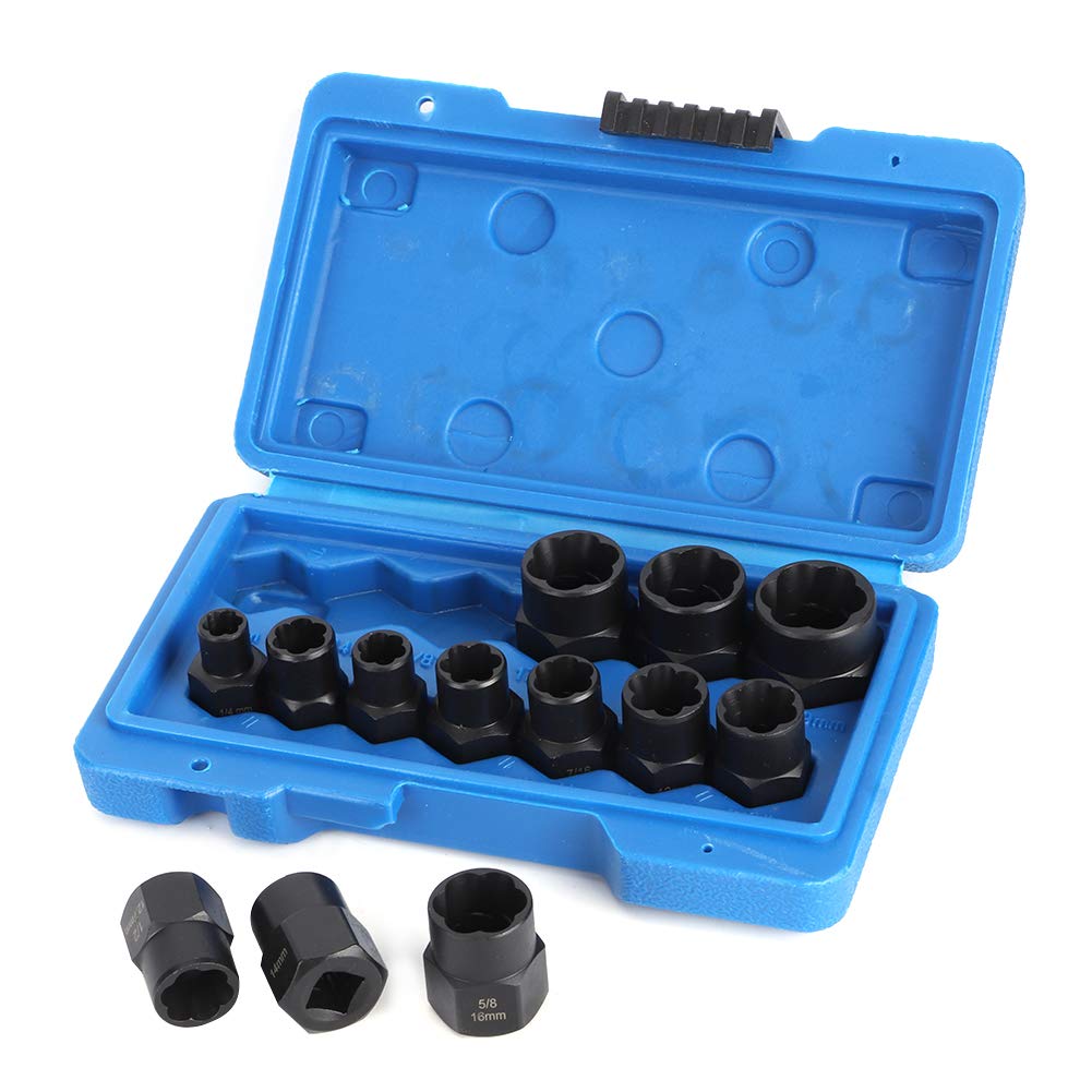 Fyearfly Kit de herramientas de extracción de parabrisas, 8 piezas, acero cromado y ABS, juego profesional de removedor de vidrio para coches, camiones ligeros