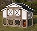 Zoovilla Country Style Chicken Coop Metal Nest Box with Asphalt Roof Panels