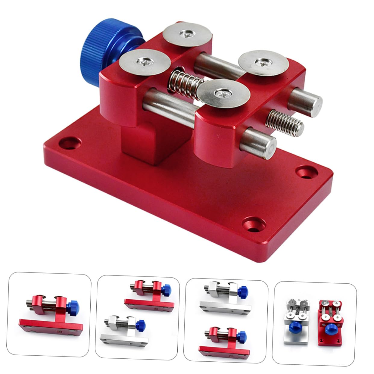 Professioneller Uhrenlünettenöffner Roter Back Case Opener Einstellbares Uhrmacherwerkzeug Präzise Gehäuseöffner Für Uhrenreparatur Und Batteriewechsel