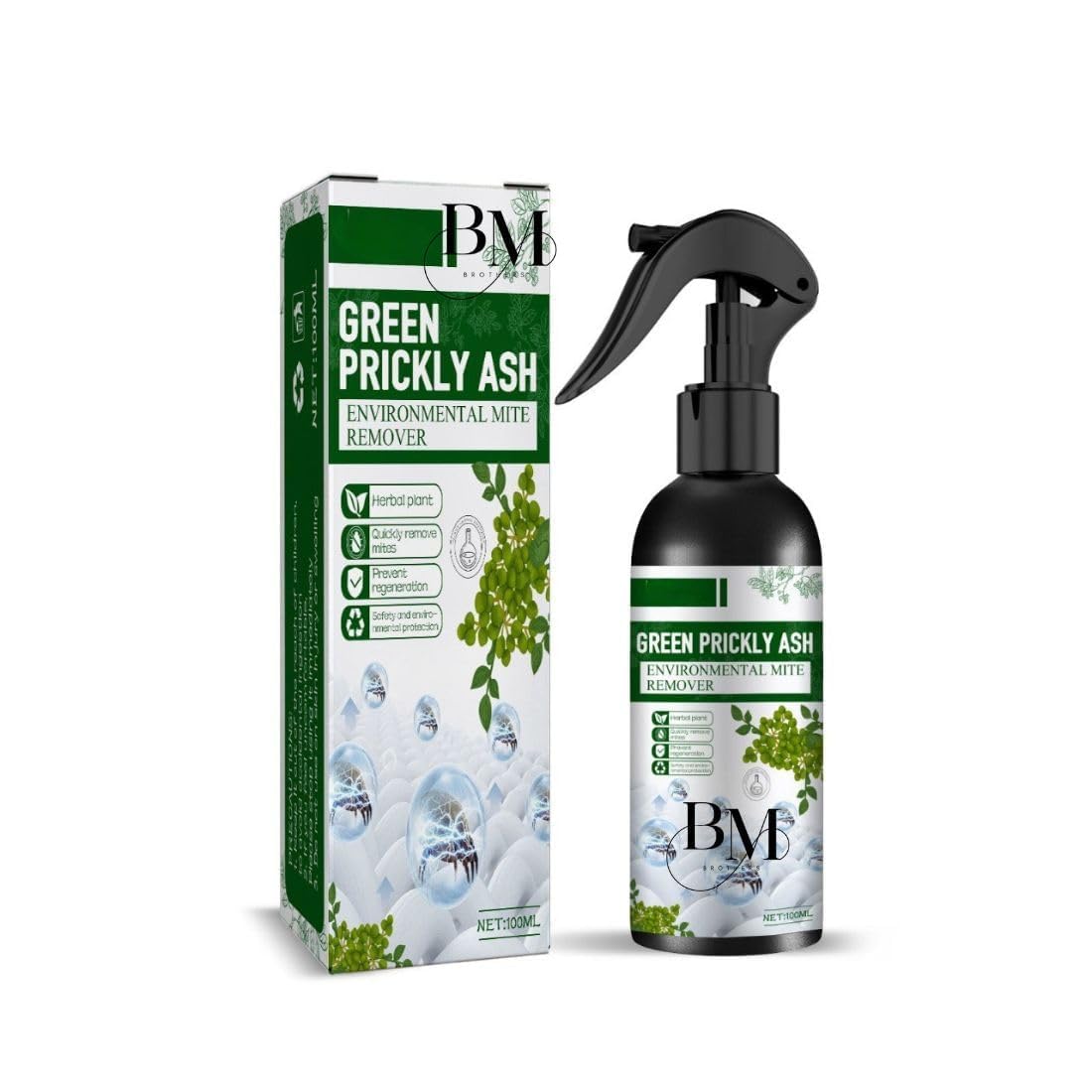 ARYUG Green Prickly Ash Bed Bug Removal Spray | Herbal Dust Mite & Bed Bug Repellent | Non-Toxic Indoor Cleaning Spray for Mattress, Sofa, Carpet, Pillow, Curtains & Home Use (2)-image-34