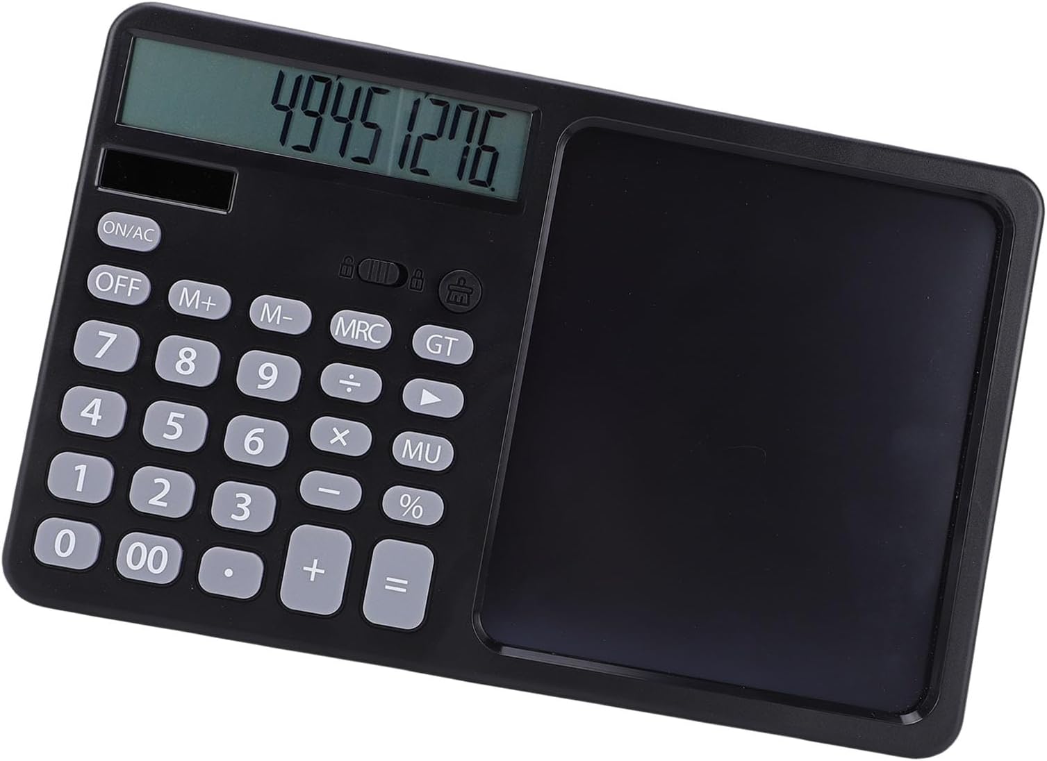 Generic Scientific Calculators for Students, 12 Digit Large Display Small Mini Desk Calculator with Notepad, Solar & Battery Dual Power, for offices, School, Home & Financial (Black)