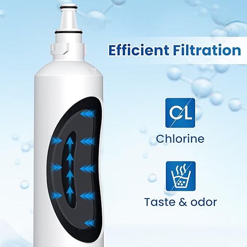 Miniatura 4 de GOLDEN ICEPURE RWF1000A - Filtro de agua para refrigerador LG LT600P, 469990, RFC1000A, WF300, FML-2 5231JA2006B, LFX25961SB, LSC27931ST,