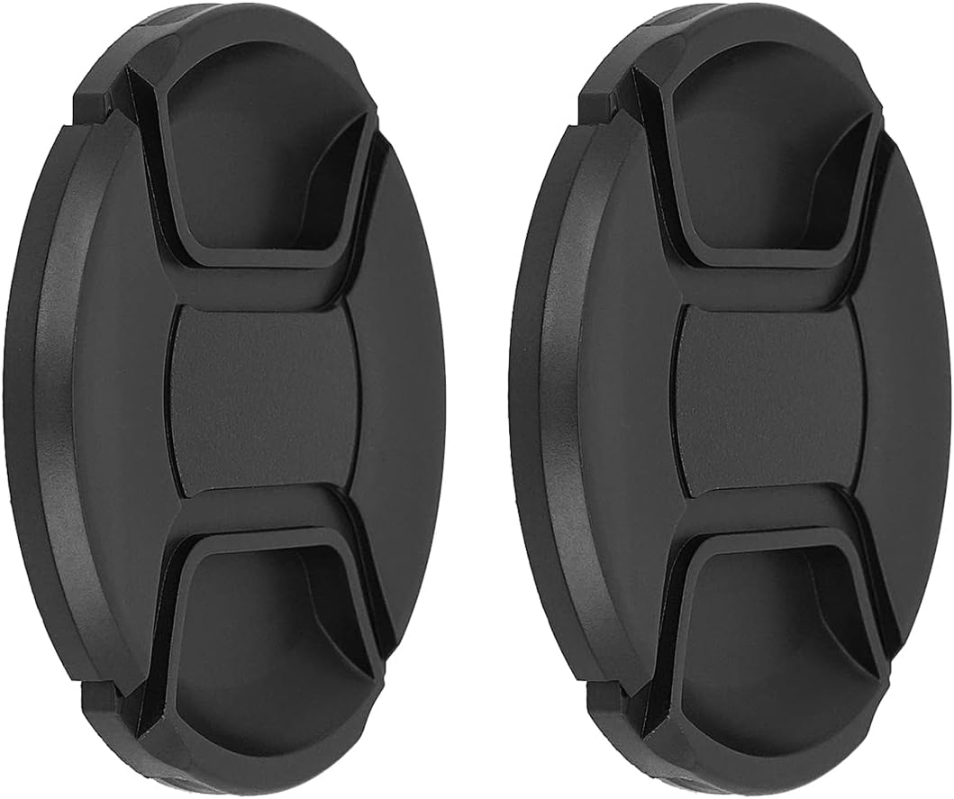 SIOTI 77mm Lens Cap (2 Packs), Camera Lens Cover, Compatiable for Almost All Brands of Lenses(77mm)