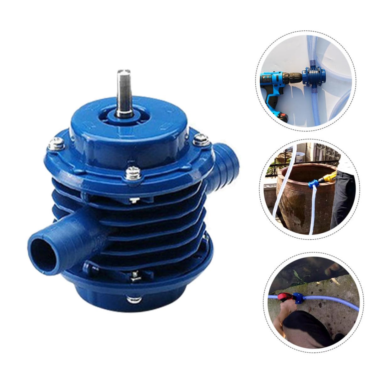 Sosoport Microbomba Autocebante Para Bomba De Agua Bomba De Transferencia De Agua Taladro Manual Eléctrico Centrífuga De Para Uso Doméstico