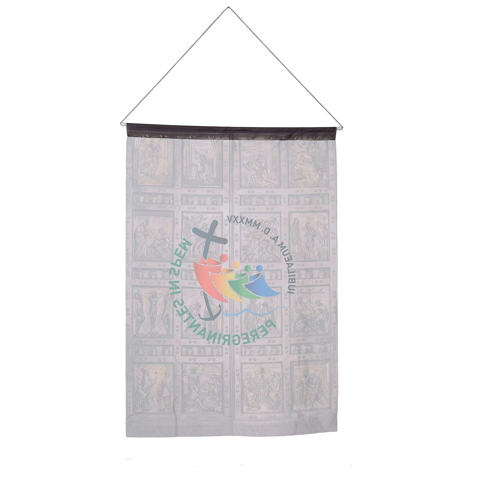 Holyart Stendardo Logo Ufficiale Giubileo Roma 2025 100x70 cm Porta Santa