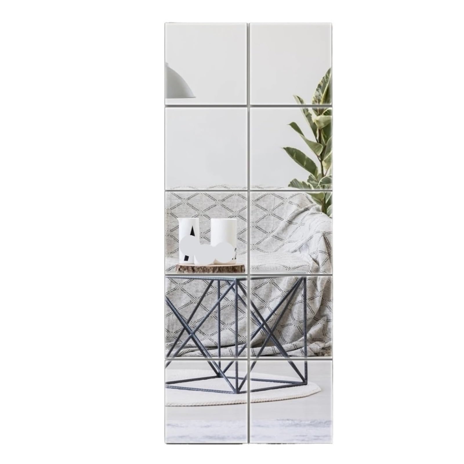 10 Fogli for Specchi Flessibili Ultrasottili In PET Fai-da-te Per Soggiorno