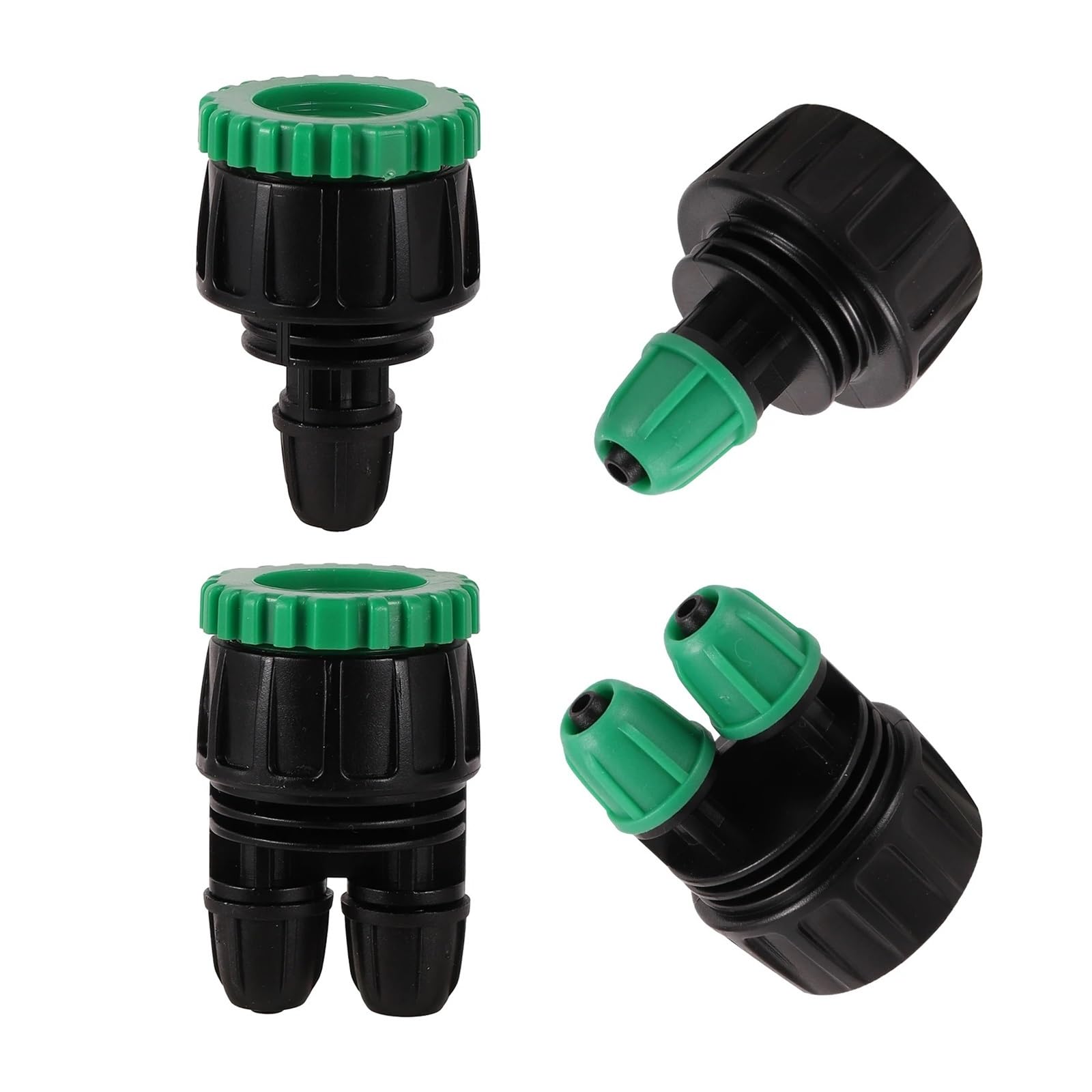 10 Pz 3/4 "Filettatura Femmina Shunt Adattatore 1/4" Tubo Flessibile 1-Way 2-Way Bloccato Splitter Standard Europeo/americano raccordo(6)