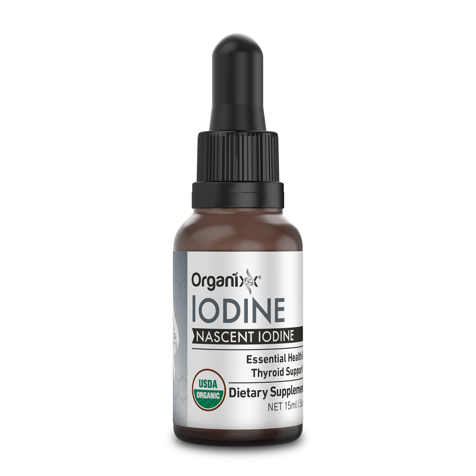 Organixx Organic Nascent Iodine Liquid Drops, Vegan, 60 Servings