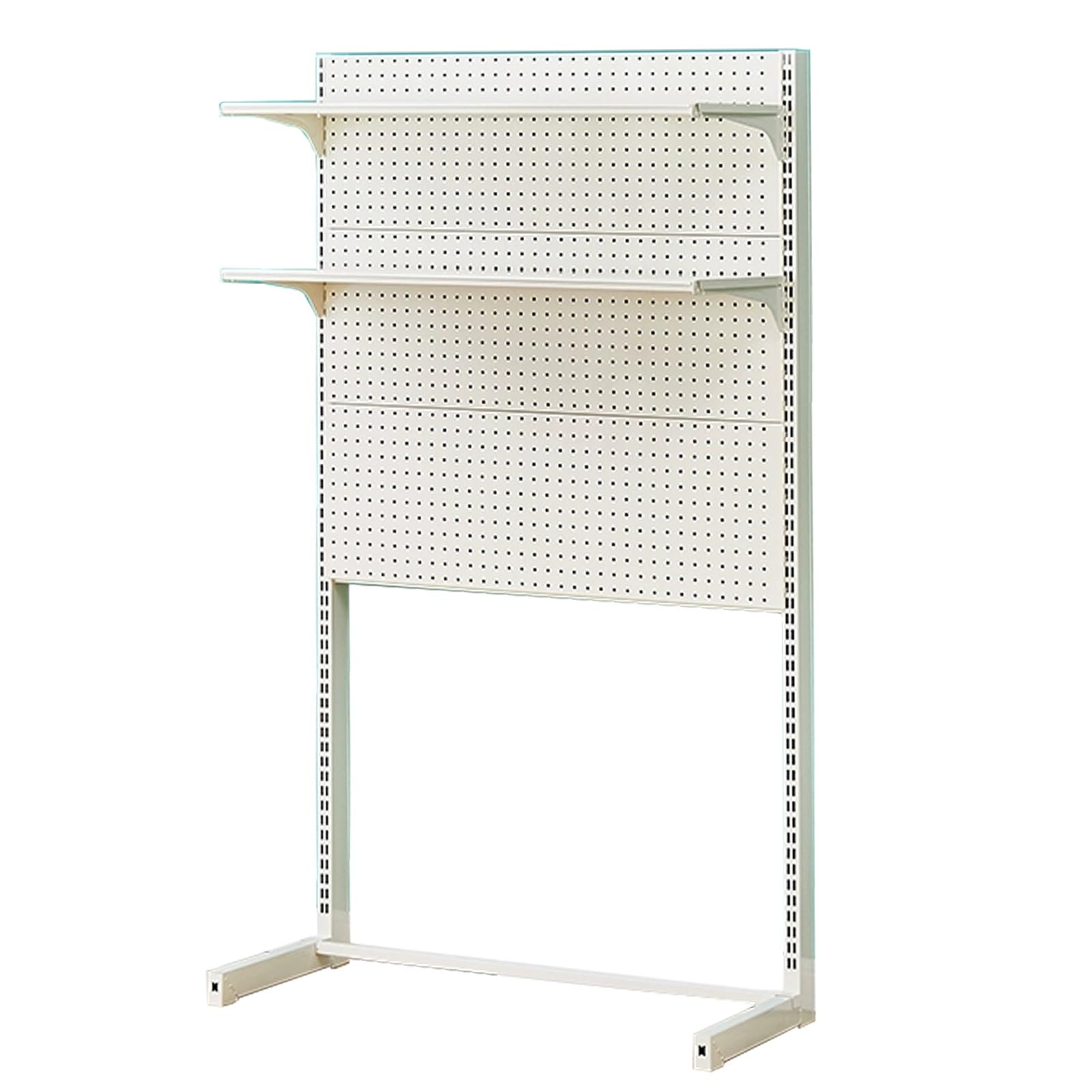 Stecktafel-Präsentationsständer aus Metall, 2-lagiges Laminat, perfekt für Handwerksausstellungen, Messen und Einzelhandelsverkäufer, weiß, 121,9 x 185,4 cm, ideal für Zubehör und Gravur-Displays