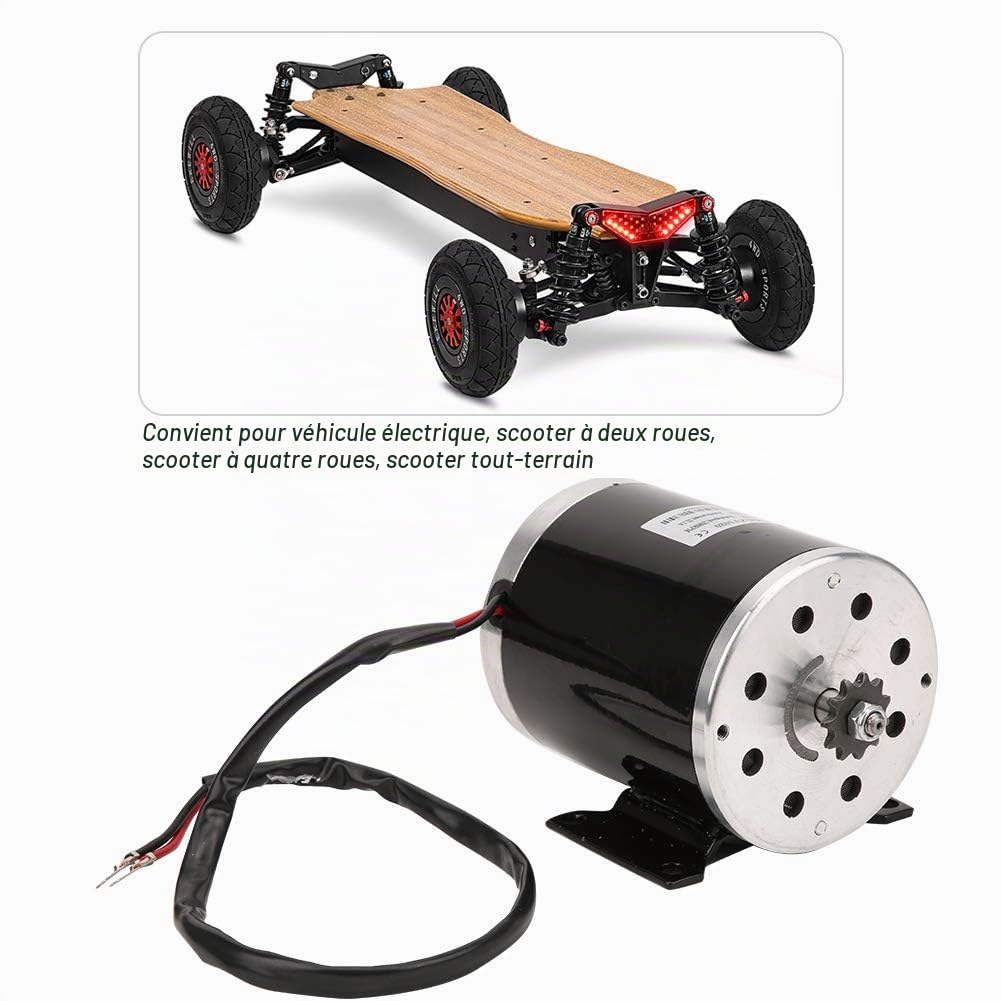 Moteur de scooter, moteur haute vitesse universel de remplacement 12V 500W pour véhicule électrique