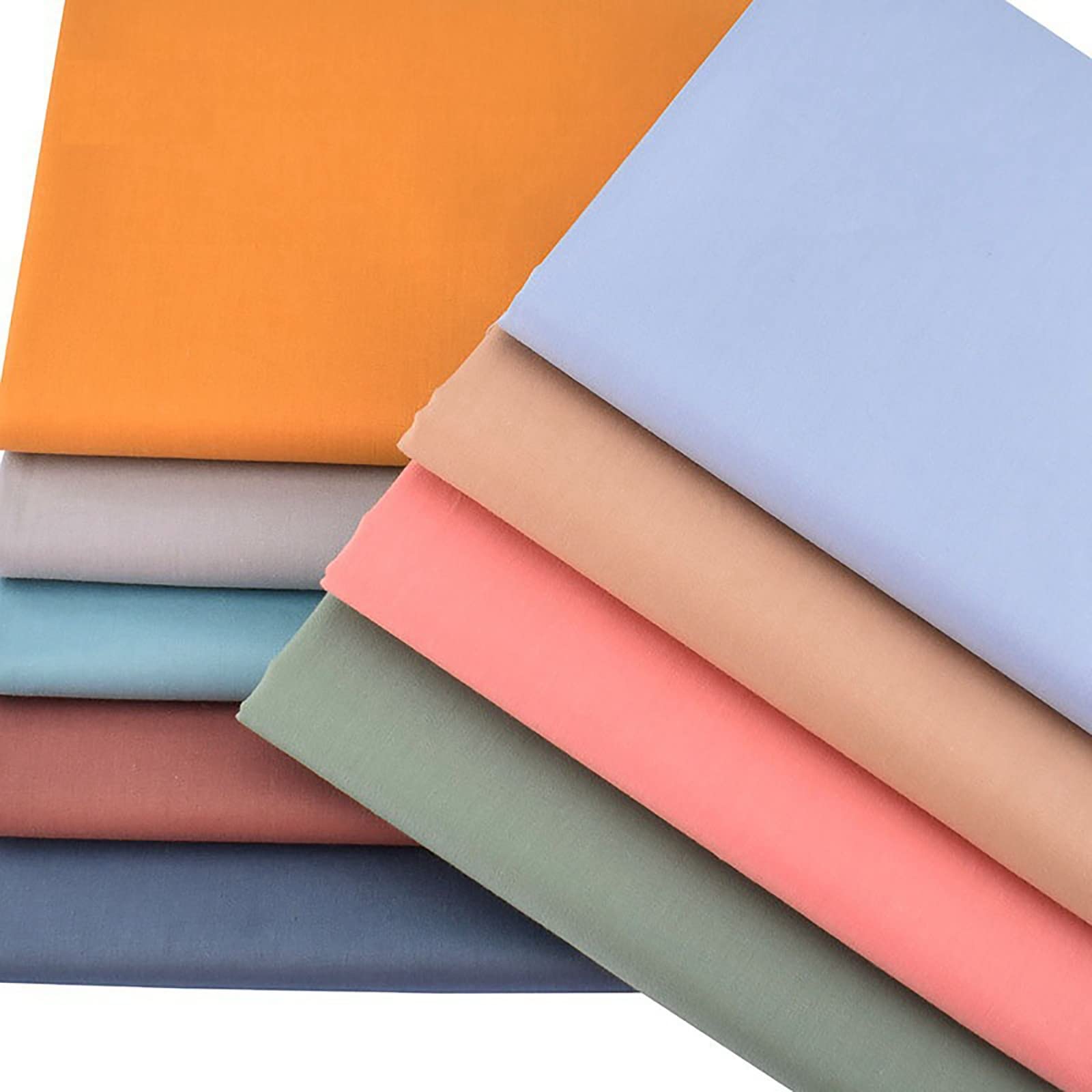 Entretela Termoadhesiva,Entretela 9pcs / set 50x50 / 40cm Color mezclado Tela de algodón Interconelamientos y revestimientos Hierro en el remiendo de costura Paño adhesivo de color puro(50x40cm)