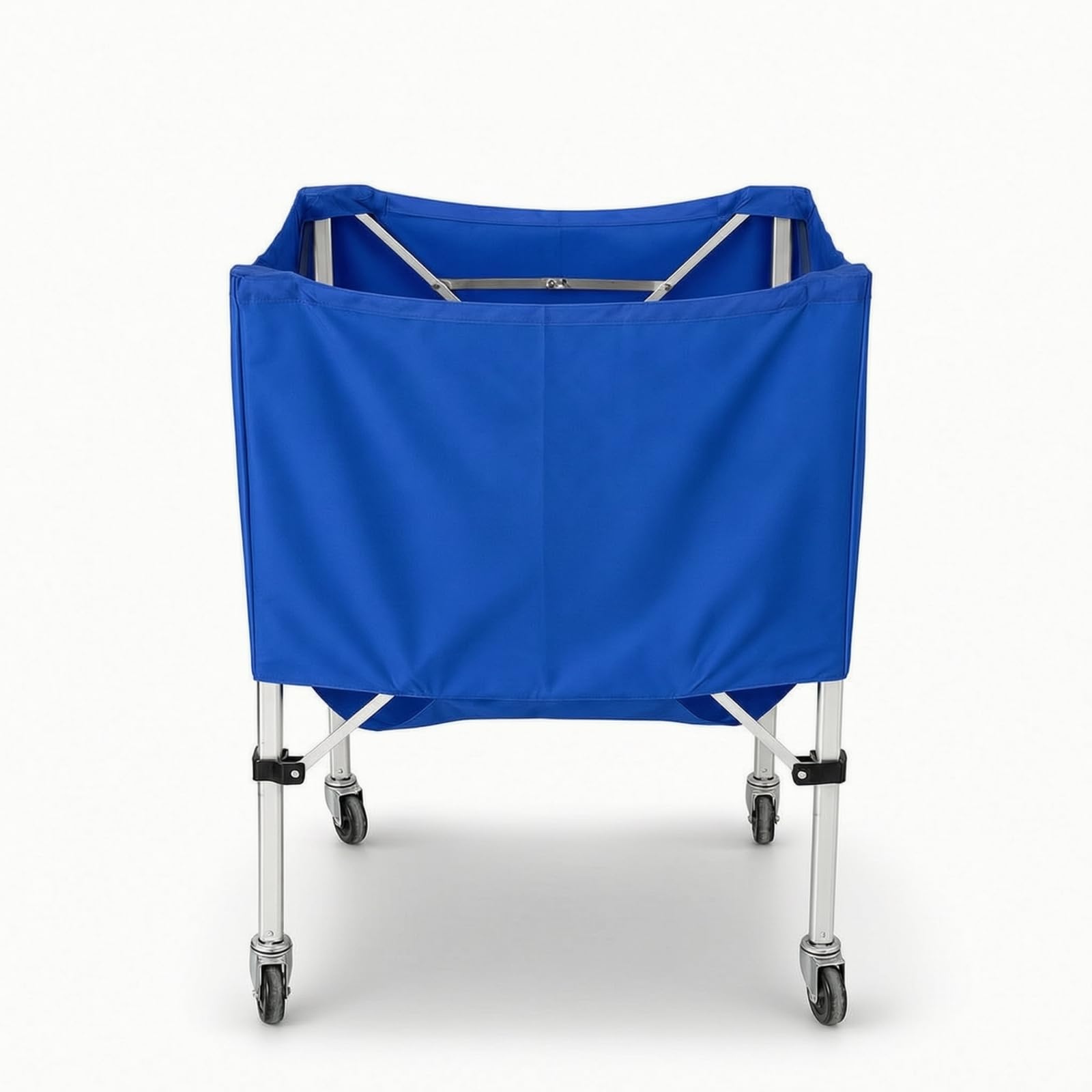 Carrello Porta Palline da Tennis Leggero Carrello Porta Palline da Tennis con Borsa Trasporto Salvaspazio Raccoglipalle per Palestre, Blu