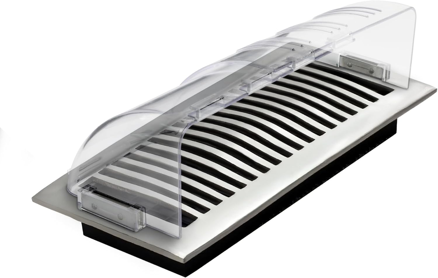 Antimbee 4 Pack Adjustable Magnetic Air Vent Deflector - 8" to 15" Length Fits Vents, Sidewall, Ceiling, Floor Registers - Curved Air Conditioner Vent Cover-Super Strong Neodymium Magnets