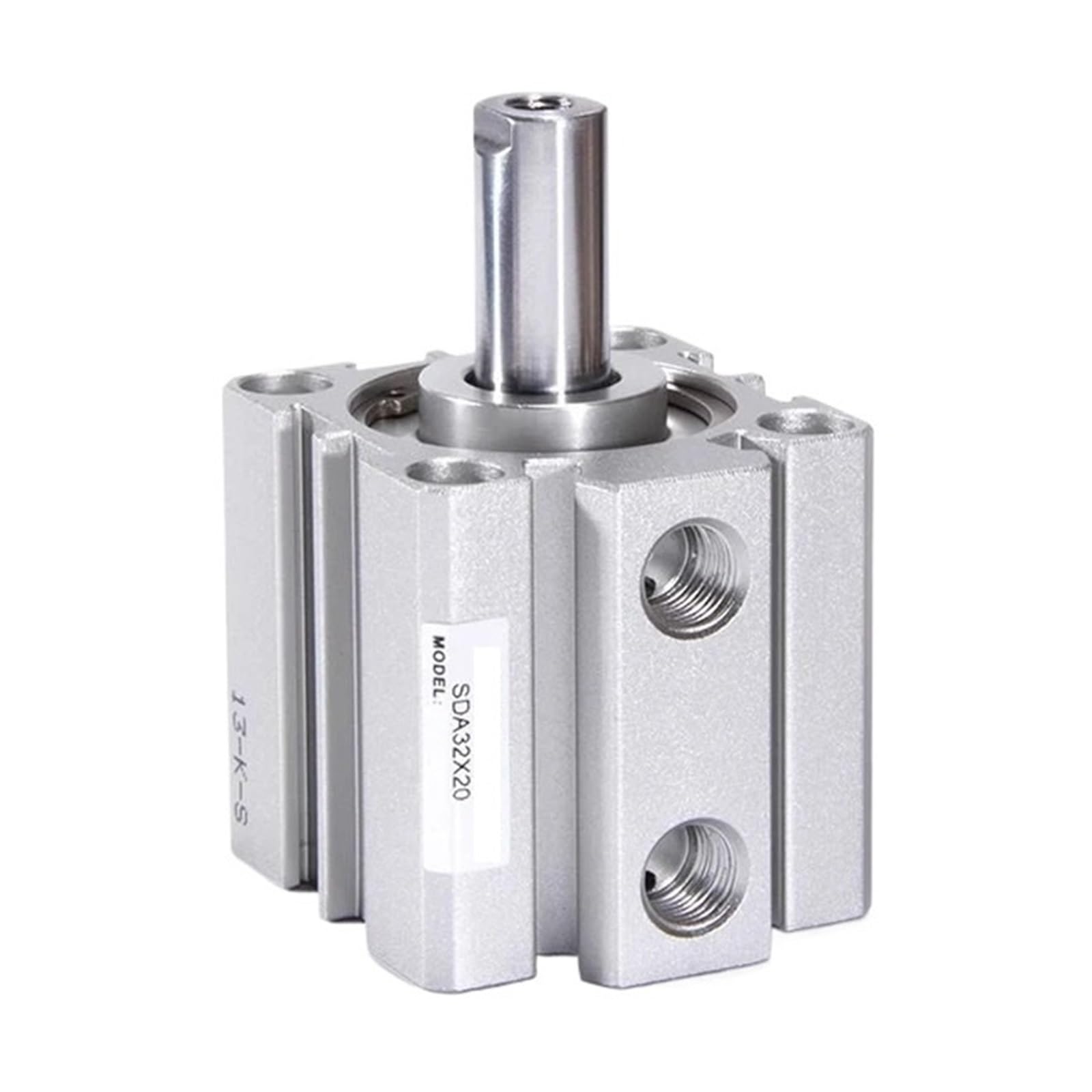 SDA20-50 mm Bohrung, kompakter, dünner Luftzylinder, 5–100 mm Hub, Doppelwirkung, Aluminium-Pneumatikzylinder (Hub 25 mm, Bohrung 20 mm)