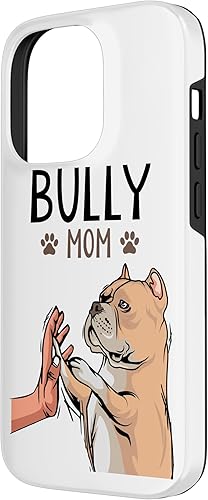 Miniatura 2 de Funda con soporte para iPhone 14 Pro American Bully Mom Dog Mama Dog