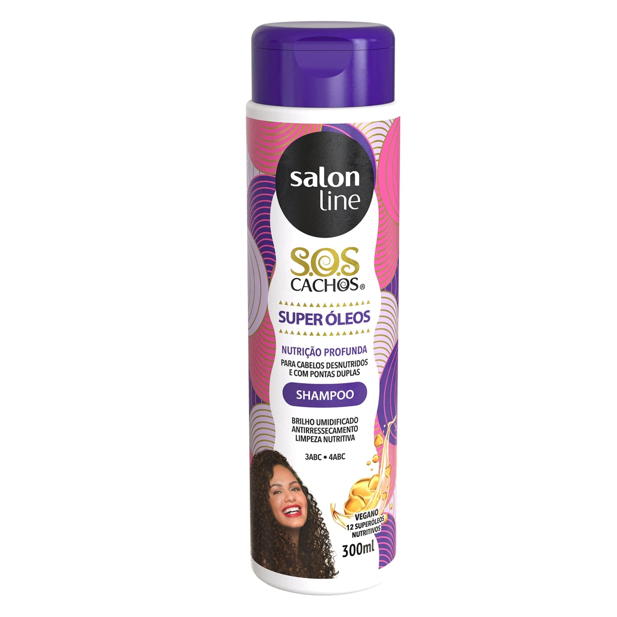 Salon Line - Linha Tratamento (SOS Cachos) - Shampoo Super Oleos Nutritivo 300 Ml - (Salon Line - Treatment (SOS Curls) Collection - Super Nourishing Oils Shampoo 10.14 Fl Oz)