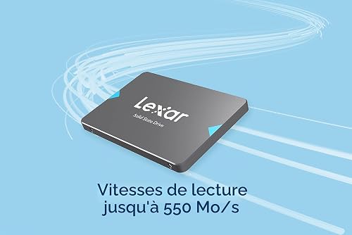 Lexar NQ100 2,5" SATA III 6Gb/s SSD Interne 2To, Disque Dur SSD Jusqu'à 550 Mo/s en Lecture, Interne SSD SATA pour Ordinateur Portable, Ordinateur de Bureau, PC - 2