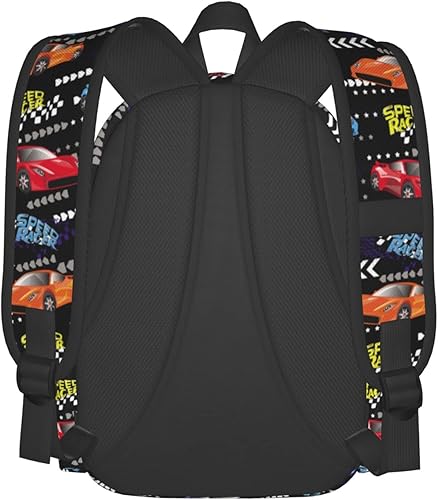Miniatura 4 de Mochila de seta de 16 pulgadas Mochila de viaje ligera para portátil, Racing Car, Moderno