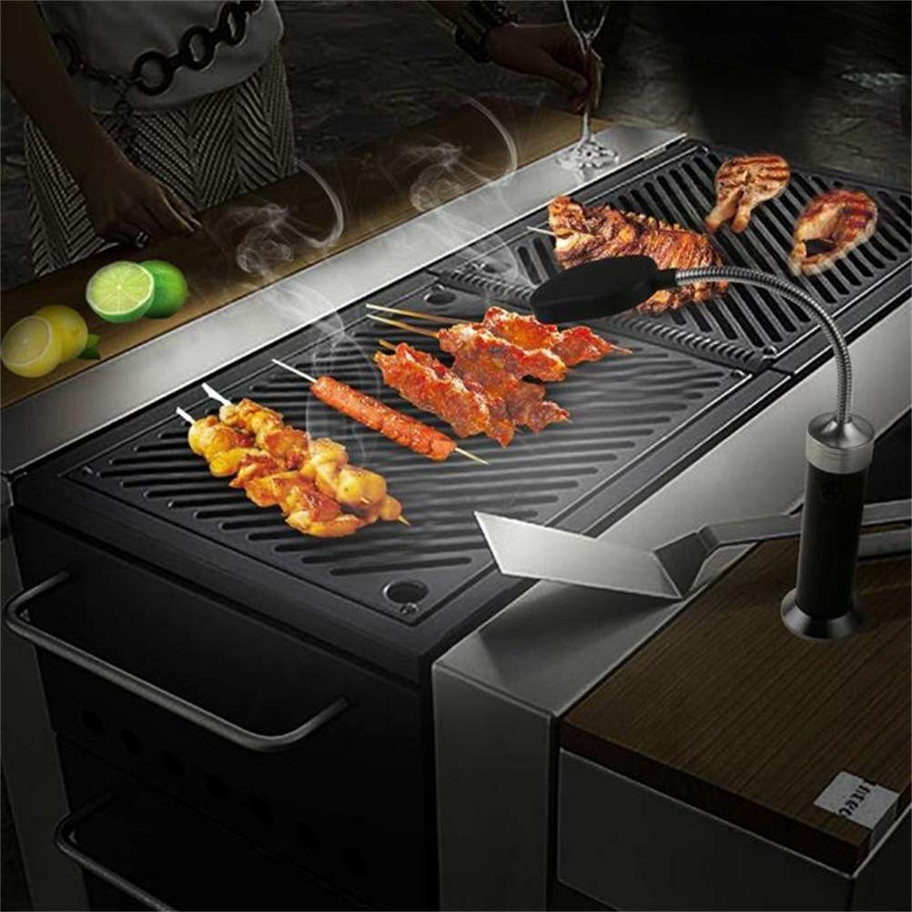 Luce per Barbecue a LED, Luce per Barbecue Multifunzione Super Luminosa con 15 LED e Accessori per Fumatori a Collo D'oca Flessibile a 360 Gradi