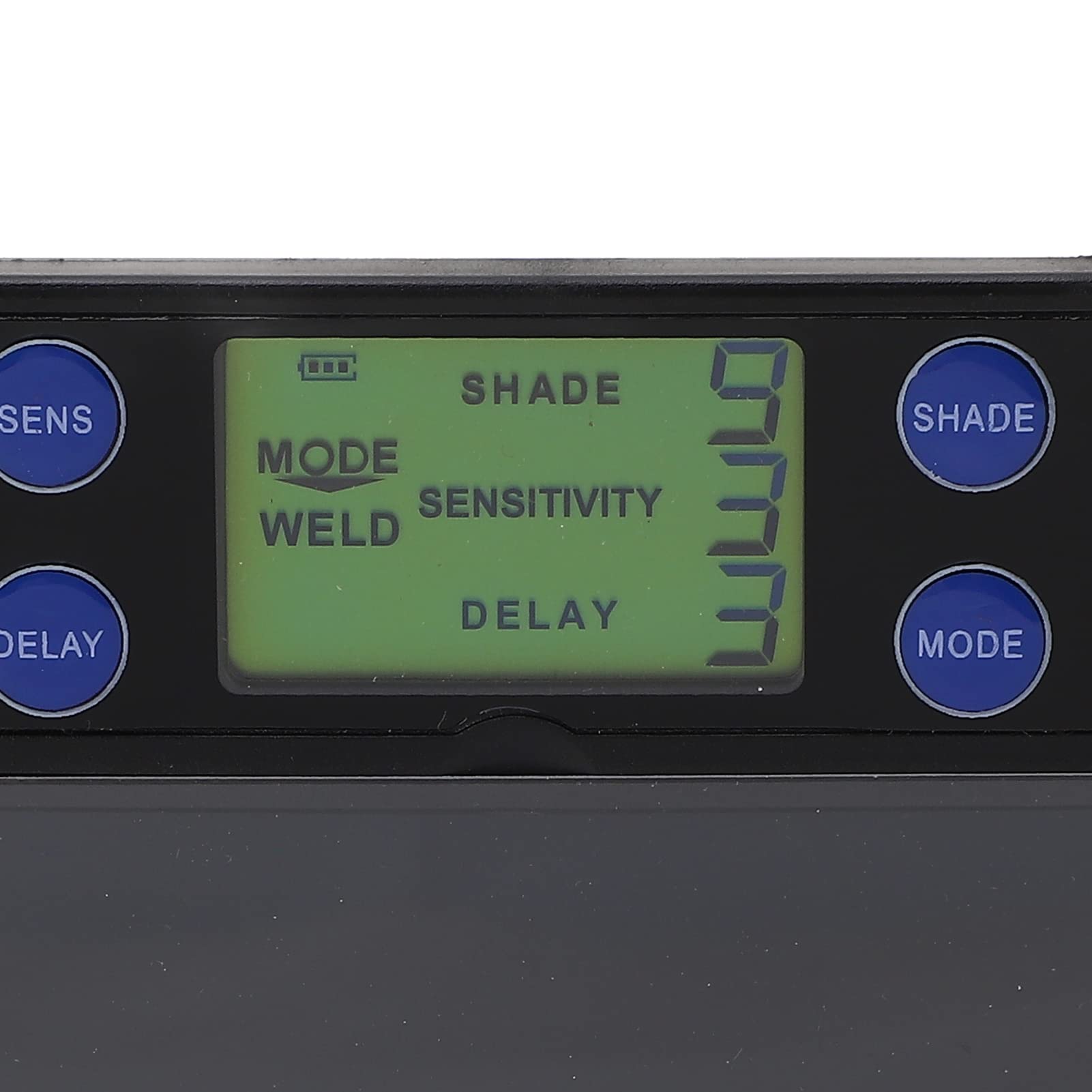 Lente de soldadura solar Pantalla digital de oscurecimiento automático, 100x67 mm 4 sensores Ventana móvil Cubierta de PP PA para casco de soldador Protección ocular