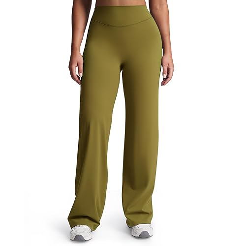 Aoxjox Women's Velura Straight Leg Yoga Pants, Buttery Soft PlushFlex™