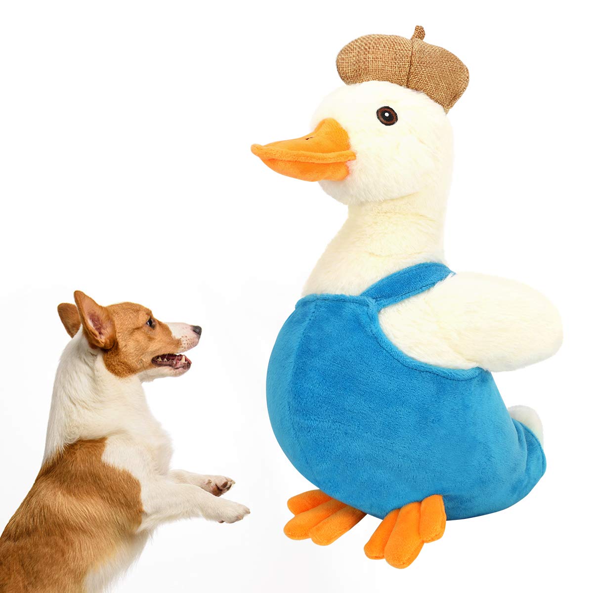 Tibapla Giocattoli Squeaky Per Cani - 2 Pezzi Peluche Cervo Per Pulizia Denti