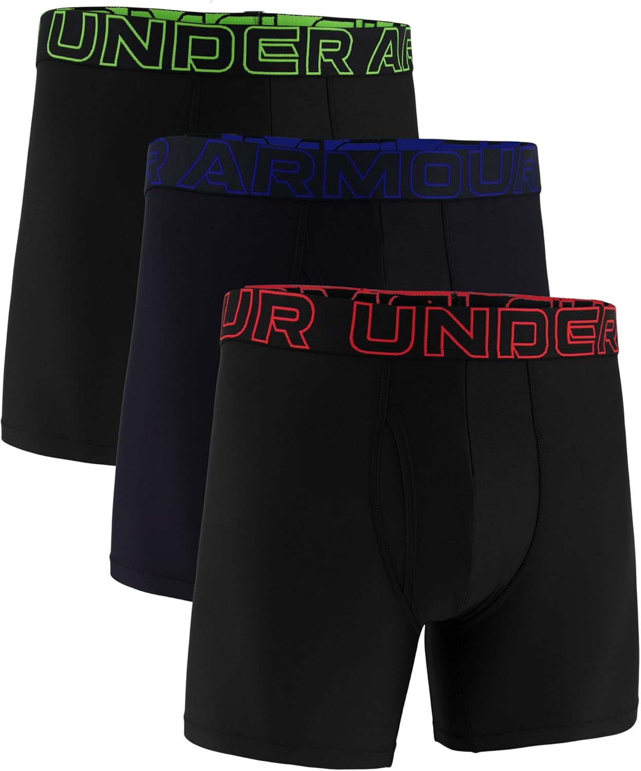 Under Armour mens Multi-pack Performance Tech Boxerjock Brief, 6" Inseam, All-day Comfort & Soft